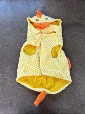 Yellow Plush chicken / duck Pet dog Halloween Costume
